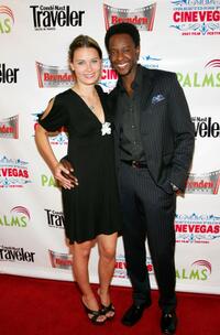 Kristina Klebe and Edi Gathegi at the world premiere of "The Fifth Patient" during the CineVegas film festival.