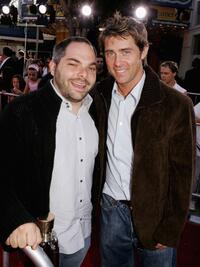 Adam Goodman and John Gatins at the premiere of "Dreamer."