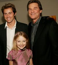 John Gatins, Dakota Fanning and Kurt Russell at the premiere of "Dreamer: Inspired By A True Story" during the 2005 Toronto International Film Festival.