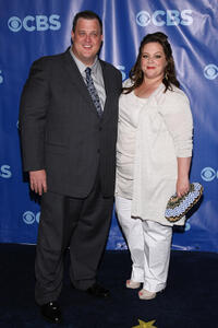 Billy Gardell and Melissa McCarthy at the 2011 CBS Upfront in New York.