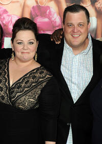 Melissa McCarthy and Billy Gardell at the California premiere of "Bridesmaids."