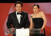 Guillaume Gallienne and Amira Casar at the Cesar Film Awards.