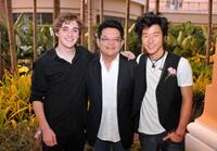 Kyle Gallner, Prawit Janyasittikul and Aaron Yoo at the Bangkok International Film Festival 2009.