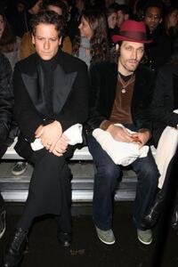 Ioan Gruffudd and Vincent Gallo at the Mercedes-Benz Fashion Week Fall 2008.