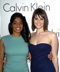 Amara Karan and Gemma Arterton at the presentation of Calvin Klein's new collection.