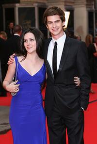 Andrew Garfield and guest at the British Academy Television Awards 2008.