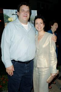 Jeff Garlin and Susie Essman at the Los Angeles premiere of "Curb Your Enthusiasm."
