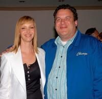 Lisa Kudrow and Jeff Garlin at the premiere of "The Comeback."