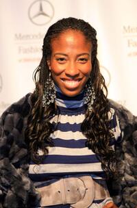 Shondrella Avery at the Mercedes Benz Fashion Week.