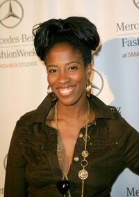 Shondrella Avery at the Mercedes Benz Fashion Week.