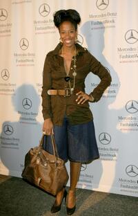 Shondrella Avery at the Mercedes Benz Fashion Week.