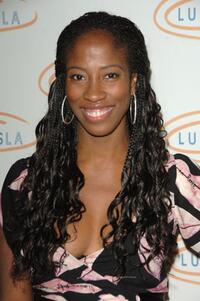Shondrella Avery at the Hollywood Bag Ladies Lupus Luncheon.