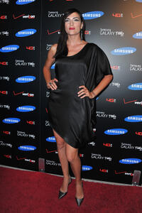 Monique Ganderton at the Samsung and Verizon Launch The Samsung Galaxy Tab 10.1 in California.