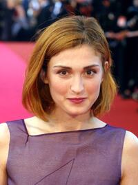 Julie Gayet at the world premiere of "La Chambre des Officiers" during the 54th Cannes film festival.