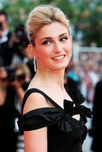 Julie Gayet at the premiere of "Le Scaphandre Et Le Papillon" during the 60th International Cannes Film Festival.