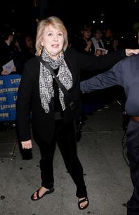 Teri Garr at the Ed Sullivan Theater for taping of "The Late Show with David Letterman".