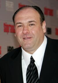 James Gandolfini at the HBO premiere of "The Sopranos".
