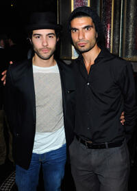 Tahar Rahim and Akin Gazi at the after party of the day 2 of 2011 Doha Tribeca Film Festival.