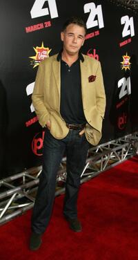 Spencer Garrett at the premiere of "21."