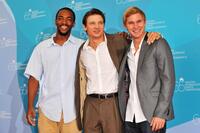 Anthony Mackie, Jeremy Renner and Brian Geraghty at the photocall of "The Hurt Locker" during the 65th Venice International Film Festival.