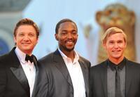 Jeremy Renner, Anthony Mackie and Brian Geraghty at the screening of "The Hurt Locker" during the 65th Venice International Film Festival.
