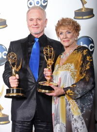 Anthony Geary and Jeanne Cooper at the 35th Annual Daytime Emmy Awards.