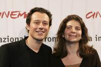Stefano Accorsi and Julie Gavras at the photocall of "La Faute a Fidel" during the Rome Film Festival.