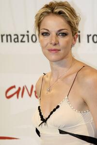 Claudia Gerini at the photocall of "'Viaggio Segreto" during the Rome Film Festival.