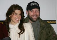Sean Astin and Marisa Tomei at the 2005 Sundance Film Festival, attend the premiere for "Marilyn Hotchkiss Ballroom Dancing and Charm School".