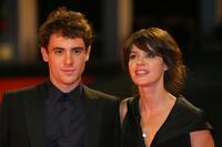 Elio Germano and Irene Jacob at the premiere of "Nessuna Qualita Agli Eroi" during the 64th Venice Film Festival.