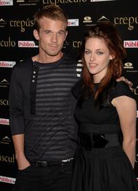 Cam Gigandet and Kristen Stewart at the premiere of "Crepusculo."