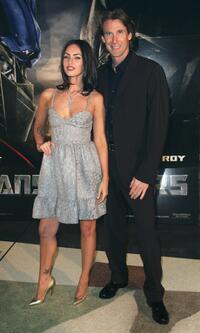 Megan Fox and Michael Bay at the special event celebrity screening of "Transformers."