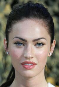 Megan Fox at the press conference of "Transformers."