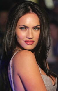 Actress Megan Fox at the special event celebrity screening of "Transformers."