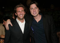 Gary Gilbert and Zach Braff at the after party of the premiere of "Garden State."