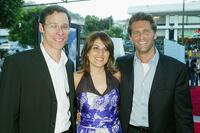 Richard Klubeck, Pam Abdy and Gary Gilbert at the premiere of "Garden State."