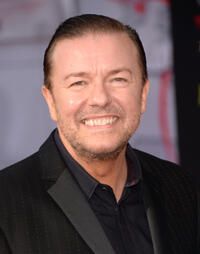 Ricky Gervais at the California premiere of "Muppets Most Wanted."