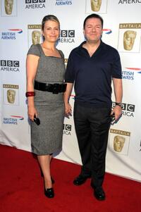 Jane Fallon and Ricky Gervais at the 6th Annual BAFTA TV Tea Party.