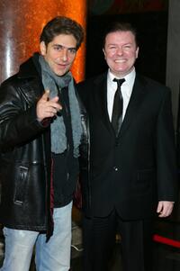Ricky Gervaisand Michael Imperioli at the premiere of "Night At The Museum".