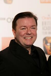 Ricky Gervais at the Orange British Academy Film Awards.
