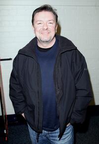 Ricky Gervais at the Radio 1 Christmas Party.