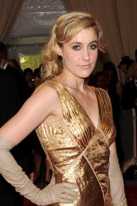Greta Gerwig at the opening of the "American Woman: Fashioning a National Identity" exhibition.