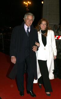 Giuliano Gemma and his wife at the Italian Film Academy's 50th David di Donatello Awards Ceremony.
