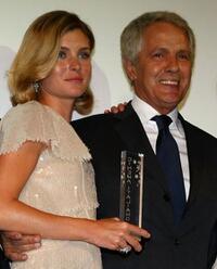 Vittoria Puccini and Giuliano Gemma at the Kino Diamanti al Cinema Award during the 65th Venice Film Festival.