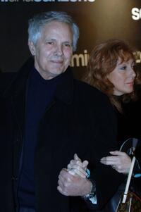 Giuliano Gemma and his wife at the Italian premiere of the movie "Music And Lyrics."