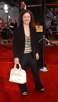 Sara Gilbert at the world premiere of "Seabiscuit."
