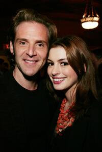 Malcolm Gets and Anne Hathaway at the party of Encore! BASH.