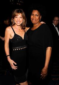 Hannah Storm and Nancy Giles at the 34th Annual AWRT Gracie Awards Gala.