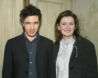 Aidan Gillen and Guest at the after-party of the opening of "The Caretaker."