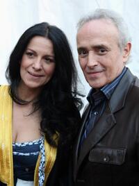 Angela Gheorghiu and Jose Carreras at the Salut Petra: Luciano Pavaotti Memorial Concert.